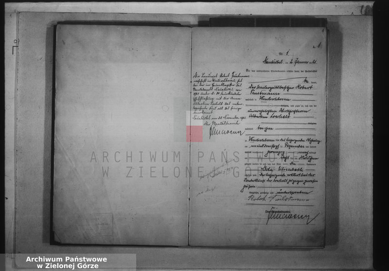 image.from.unit.number "Geburts-Haupt-Register 1921 No. 1 bis 88"