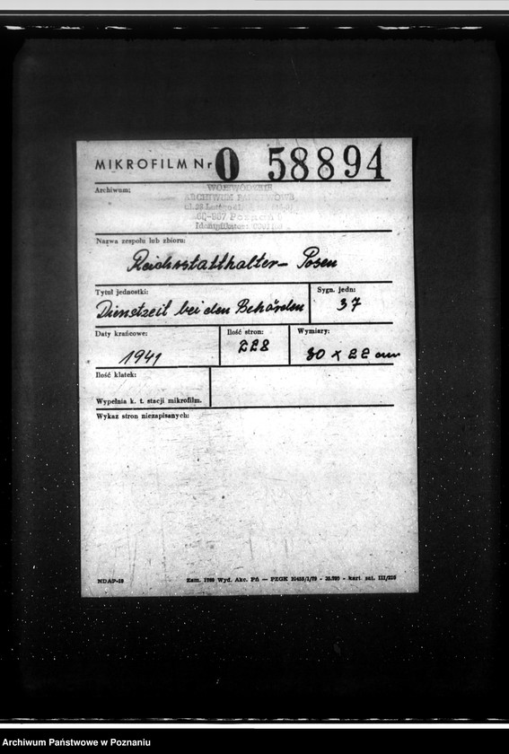 Obraz 2 z jednostki "Dienstzeit bei den Behörden"