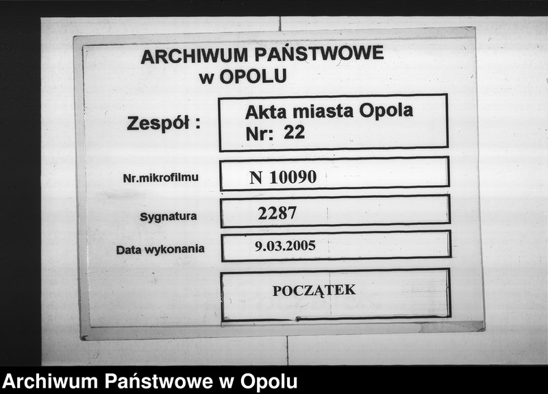 Obraz 1 z jednostki "Acta des Magistrats zu Oppeln betreffend das hiesige Fleischer-Mittel"
