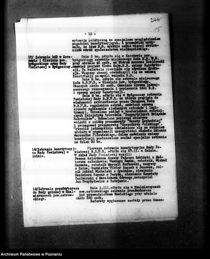 Obraz 19 z jednostki "Sprawozdania sytuacyjne tygodniowe za czas od 1 marca do dnia 28 marca 1929 r. /nr 10-13/"