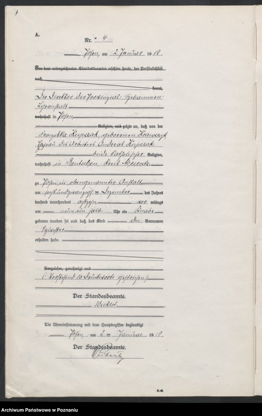 Obraz 6 z jednostki "Księga urodzeń odpis tom I [Rejestr poboczny urodzeń]"
