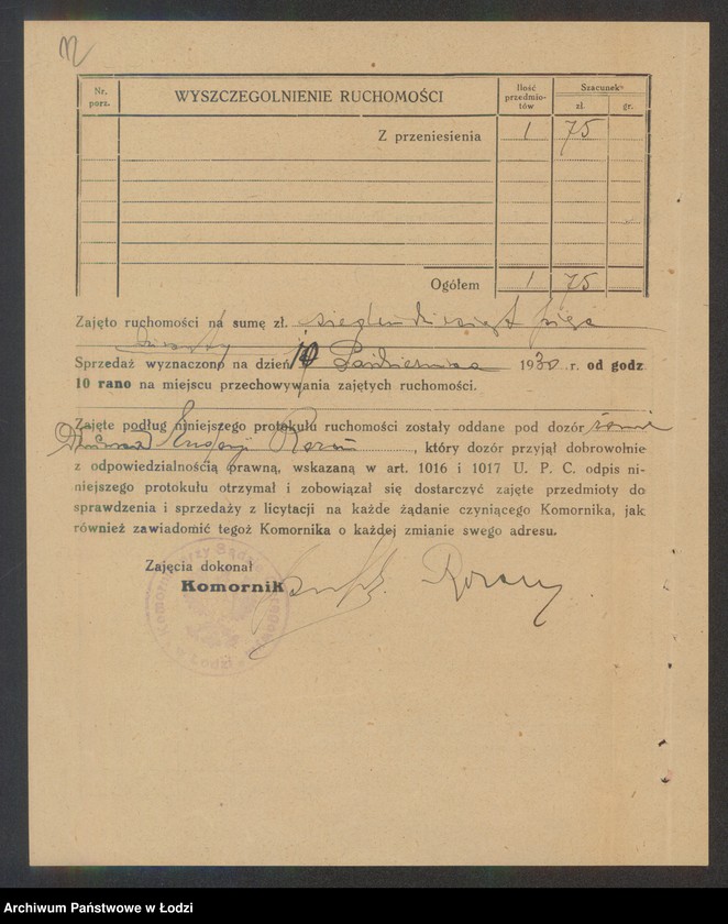 Obraz 14 z jednostki "Nuchem Rozen – sprzedaż krzeseł"
