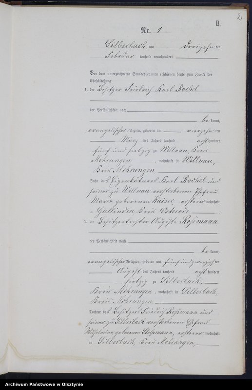 Obraz 4 z jednostki "Heiraths-Neben-Register Nr 1 - 17"