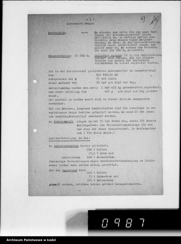 Obraz 13 z jednostki "Monatsberichte [Wydziałów G.V. Plan rozmieszczenia zakładów przemysłowych w Getcie według liczby robotników]"