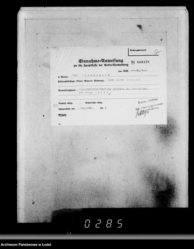 Obraz 11 z jednostki "Ausgeschiedene Dienstuniformen"