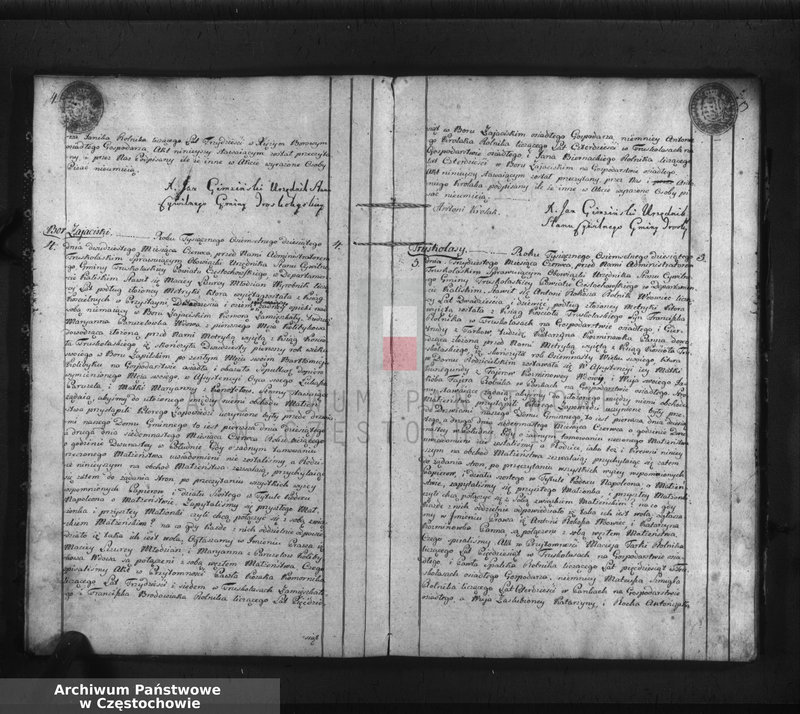 Obraz 5 z jednostki "Akta cywilne małżeństwa gminy Truskolasy od dnia 1 miesiąca maja 1810 roku do dnia 30 miesiąca kwietnia 1811 roku wpisane"