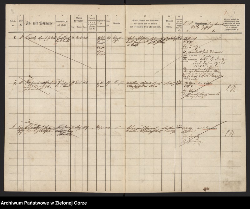 image.from.unit.number "Militair - Stammrolle von Kleindorf, Großdorf und Vorwerk Friedrichshof"