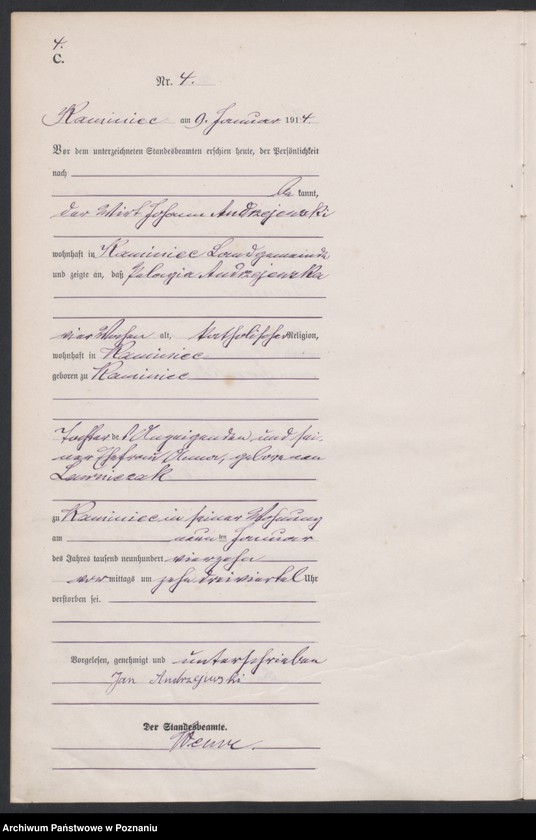 Obraz 6 z jednostki "Sterbe-Haupt--Register"