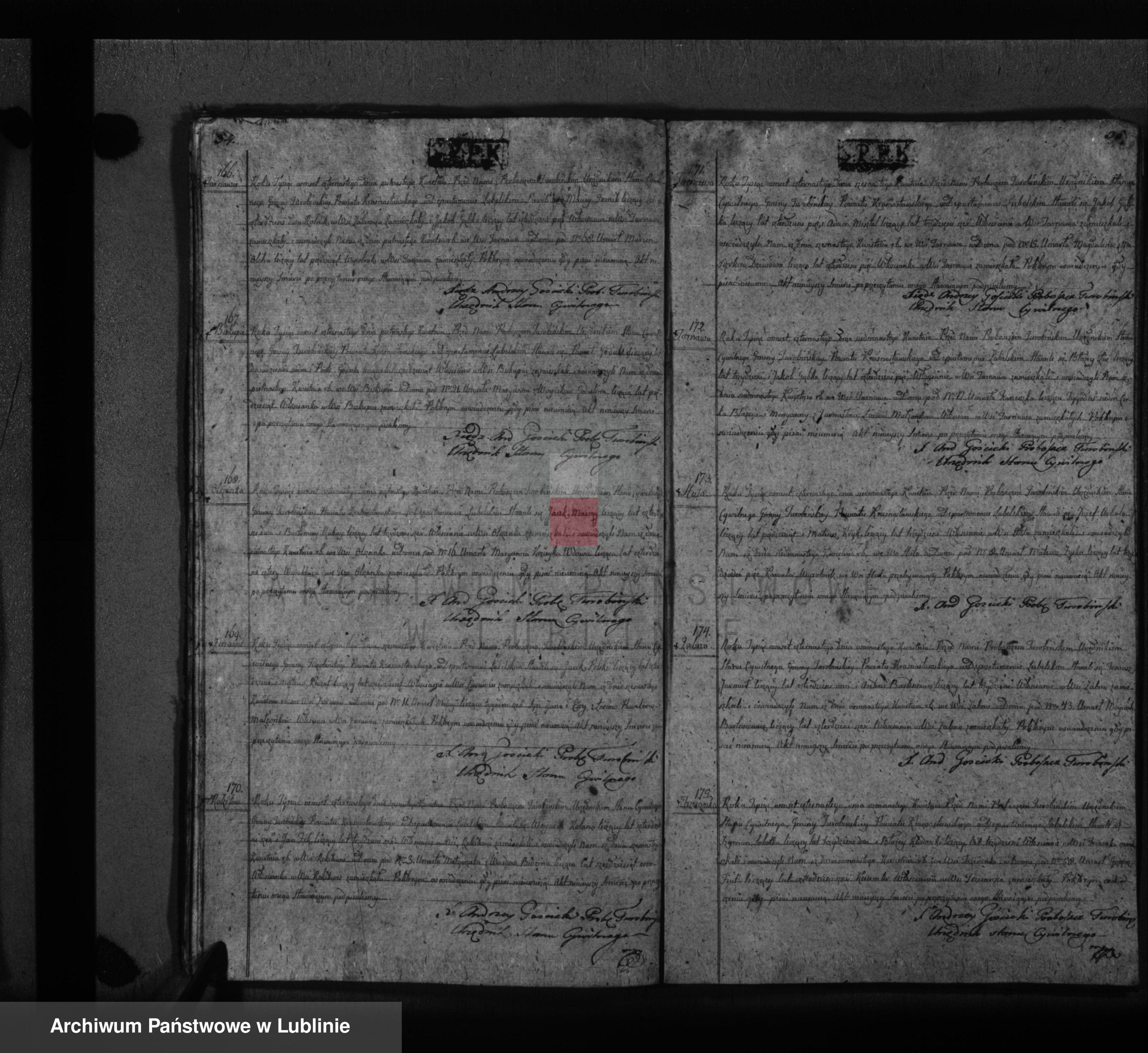 Skan z jednostki: Księga zgonów