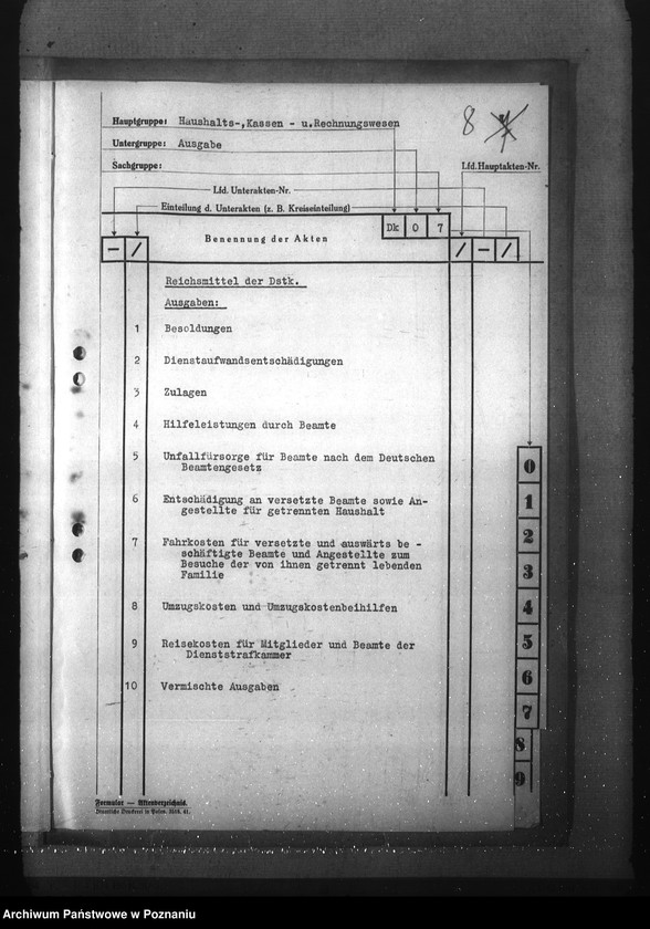Obraz 12 z jednostki "Aktenplan der Dienststrafkammer"
