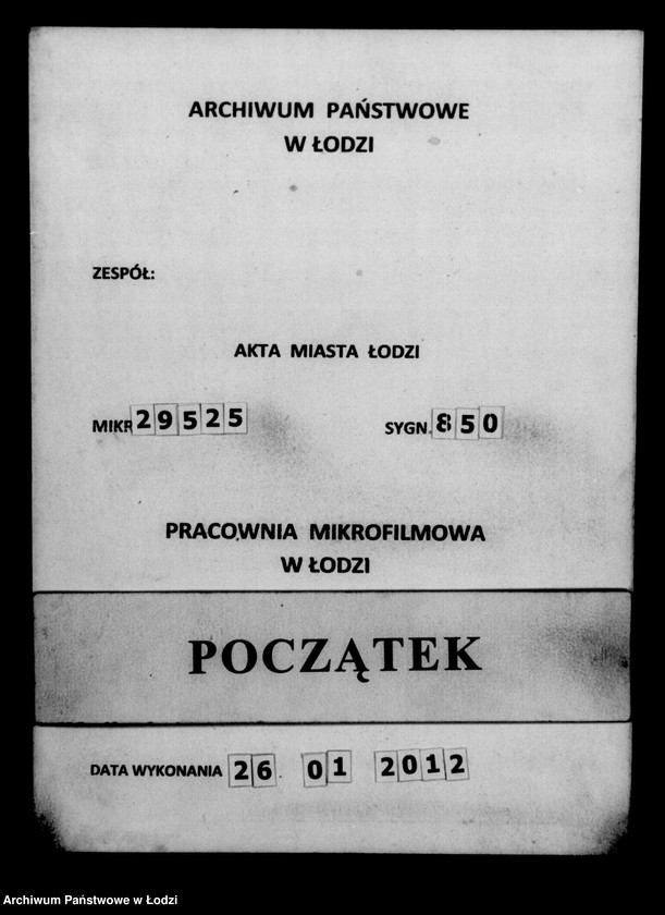 Obraz 1 z jednostki "Akta tyczące się przesiedlenia"