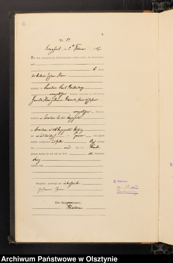 image.from.unit.number "Geburts-Haupt-Register Nr 1 - 138"