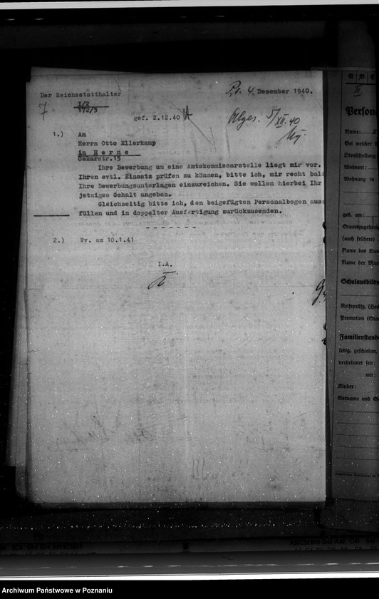 Obraz 11 z jednostki "Bewerbungen um Anstellung"