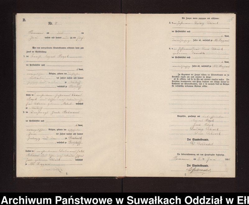 image.from.unit.number "Heiraths-Neben-Register des Preussischen Standes-Amtes Neuhoff Kreis Loetzen"