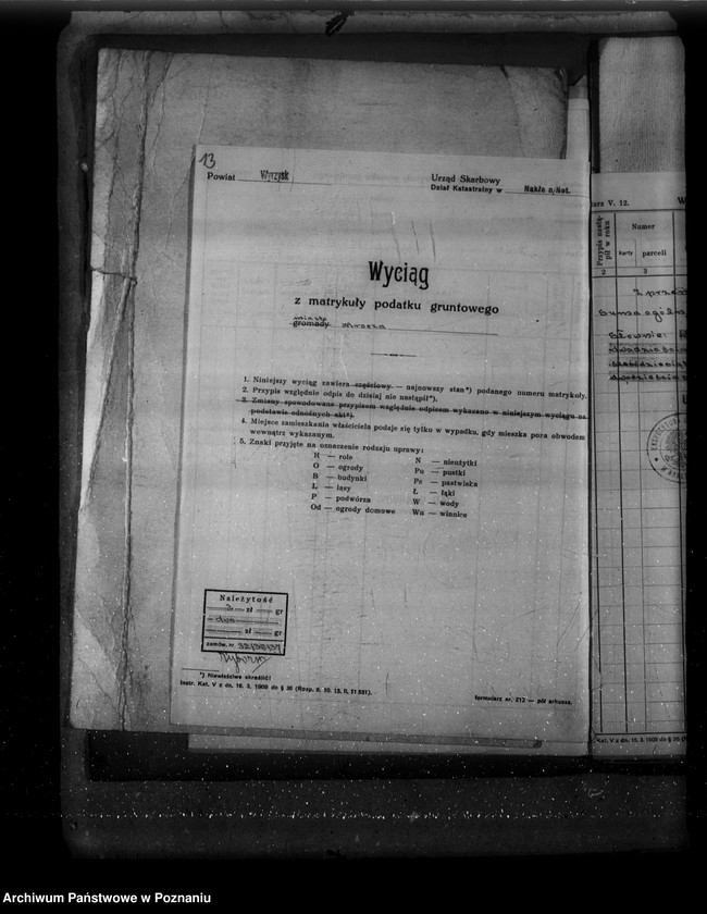 Obraz 17 z jednostki "Zestawienie parcel katastralnych i powierzchni nowego pomiaru"