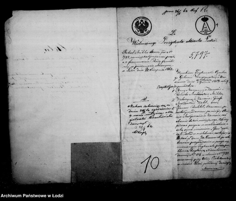 Obraz 5 z jednostki "Akta tyczące się ustanowienia opieki nad nieletnim Janem Bichtal po zmarłych Janie i Małgorzacie małżonkach Bichtal"