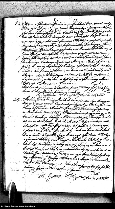 image.from.unit.number "Duplikat Aktów Urodzonych Umarłych i Zaślubionych Parafii Metelskiey z Roku 1834"