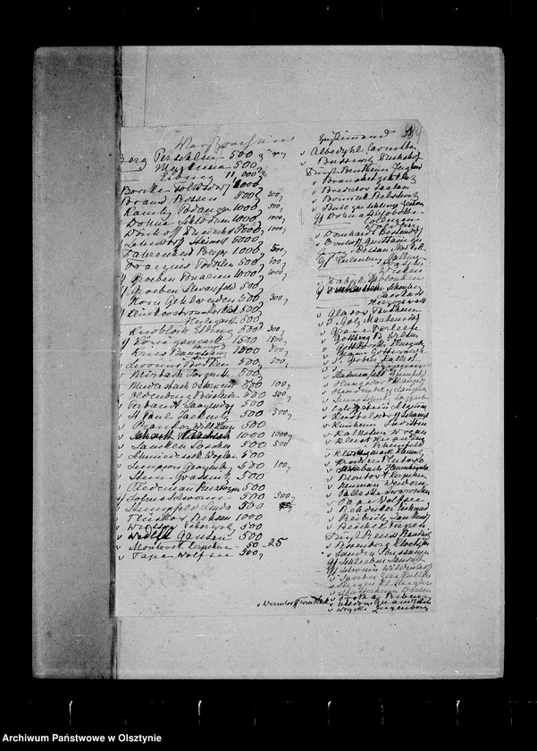 image.from.unit.number "/Berechnungen v. Einkünften u. Zahlungen in dem v. A. Gfin Lehndorff- Steinort projektierten Siechen- u. Waisenhäusern/"