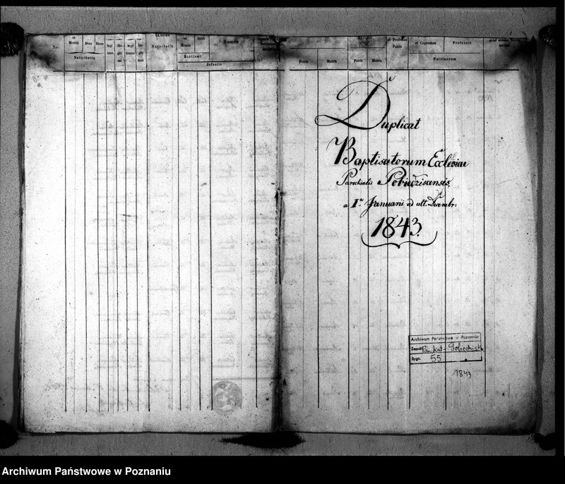 Obraz 1 z jednostki "Liber baptisatorum"