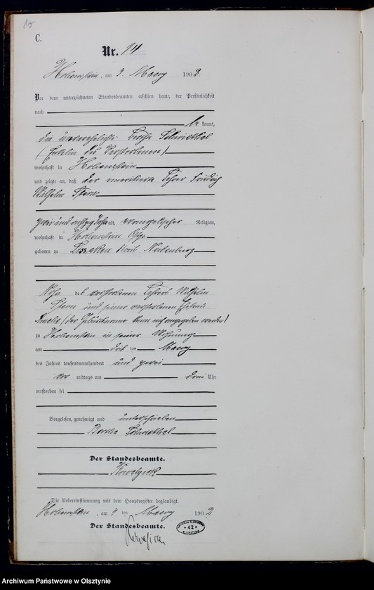 image.from.unit.number "Sterbe-Neben-Register Nr 1 - 65"