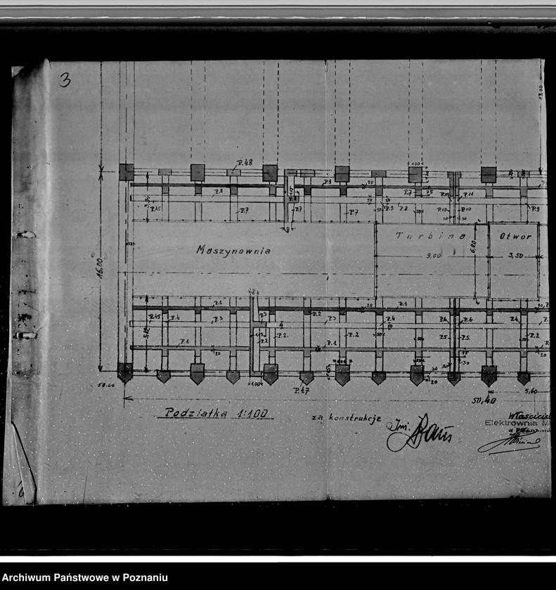 Obraz 7 z jednostki "Projekt budowy Elektrowni Miejskiej w Poznaniu rzuty"