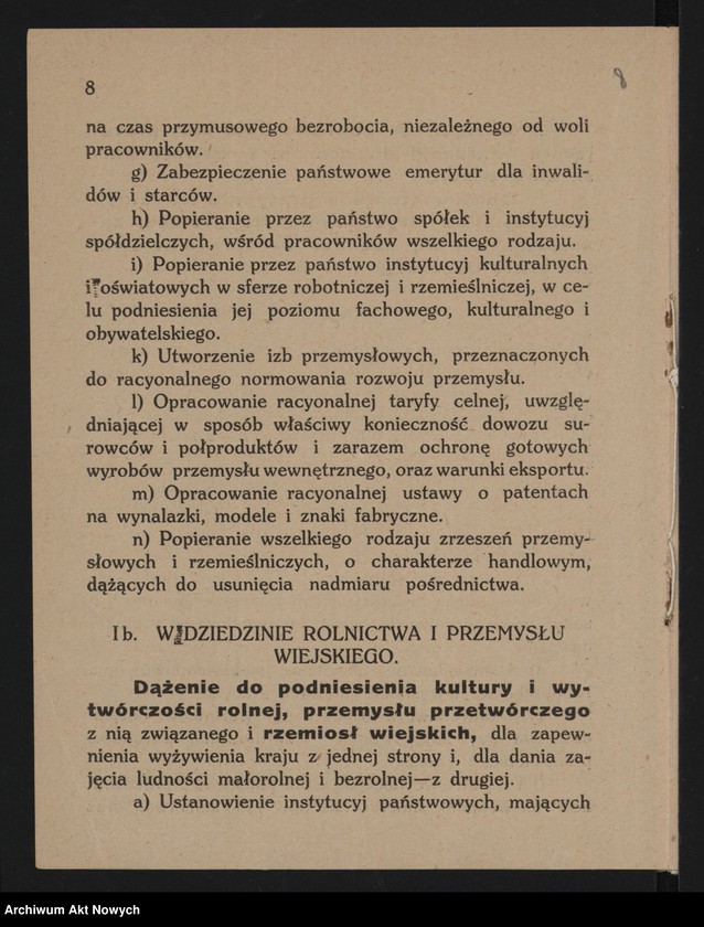 image.from.unit.number "Programy, deklaracje ugrupowań politycznych, głównie antykomunistyczne. Memoriał Rozwadowskiego"