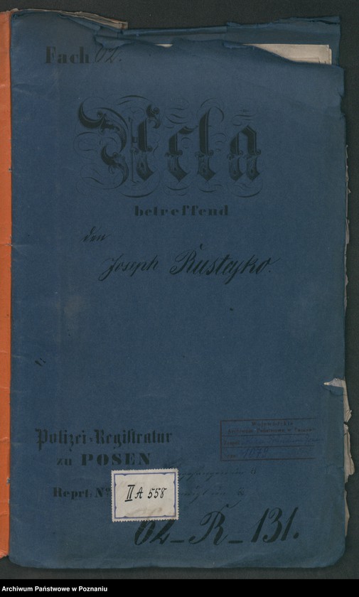 Obraz 2 z jednostki "A. betr. Josef Rusteyko, Bibliothekar des Grafen Johann Działyński"