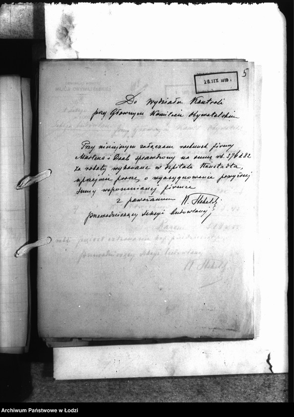 Obraz 8 z jednostki "Korespondencja Sekcji Budowlanej [z Komitetem Kontroli-rachunki, rozliczenia za wykonane prace]"