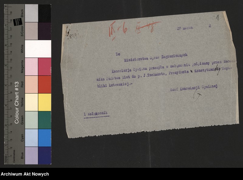image.from.unit.number "Łotwa (list J.Piłsudskiego do prezydenta Konstytuanty Republiki Łotewskiej J.Tschakste)"