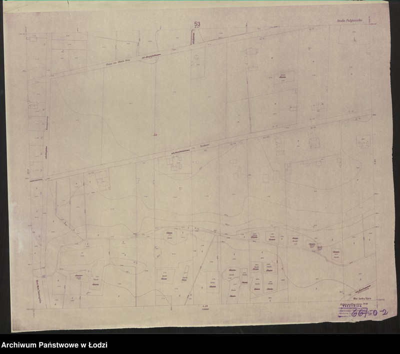 Obraz 2 z jednostki "Plan miasta Rudy Pabianickiej Sekcja 53"