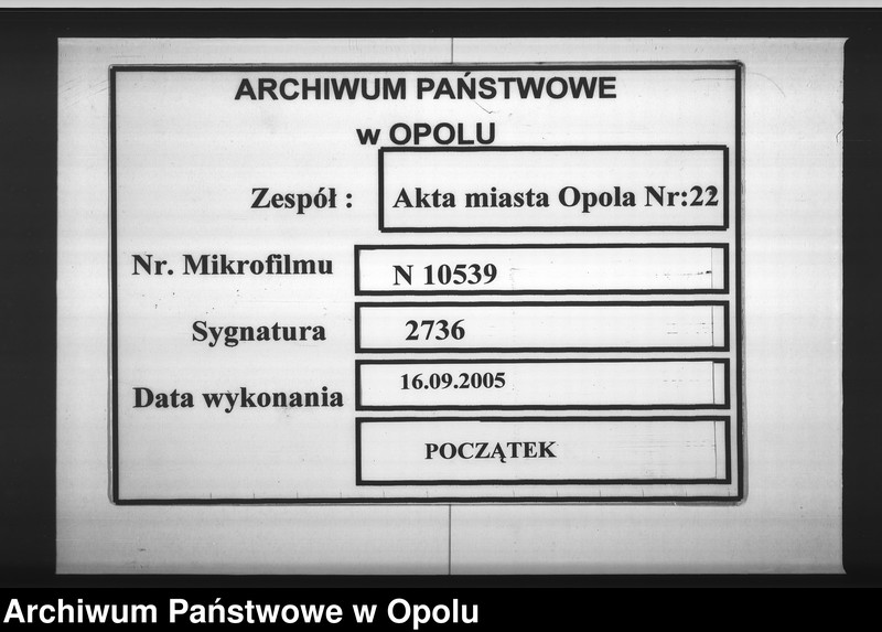 Obraz 1 z jednostki "Acta von Anfertigung und Einsendung der Nachweisungen des Medicinal Personals bey der Stadt Oppeln Vol. I pro 1817"
