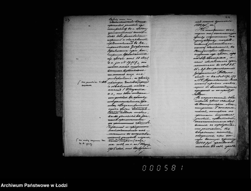 Obraz 20 z jednostki "Ob otdače v arendu dochoda ot vyvešivanija afiš i objavlenji na vremja s 1 avgusta 1904 g. po 1 avgusta 1905 g."