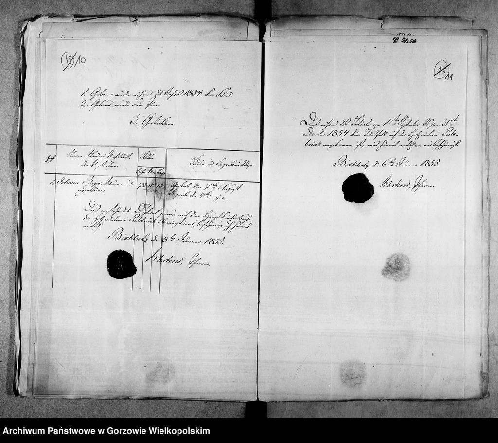 image.from.unit.number "Duplikate der Kirchenbücher von Pulsbrück (Pełczyska):zur Parochie Birkholz (Brzoza) gehörig"