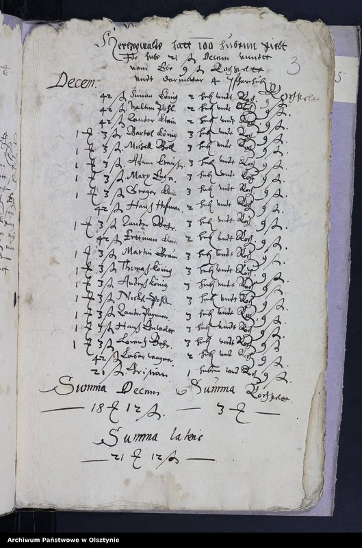 image.from.unit.number "Kirchen Rechnung des Kirchspiels Herzogswalde"