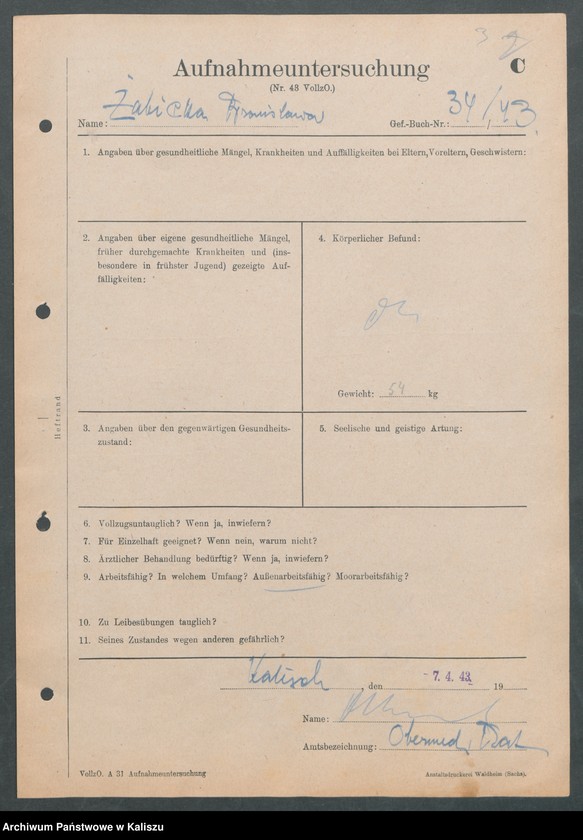 image.from.unit.number "[Akta osobowe więźnia - Żabicka Bronisława, zam. Łódź]"