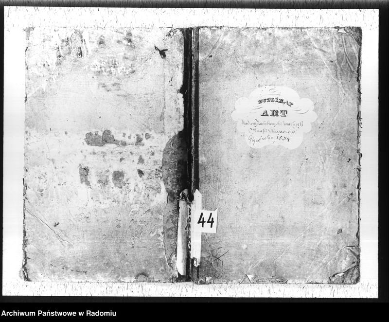 image.from.unit.number "Duplikat akt urodzonych, zaślubionych i zmarłych z parafii Głowaczów w roku 1854"