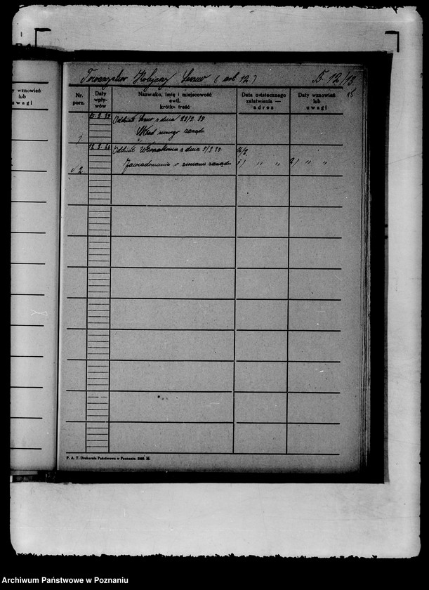 Obraz 20 z jednostki "Spisy spraw Wydziału Społeczno-Politycznego"