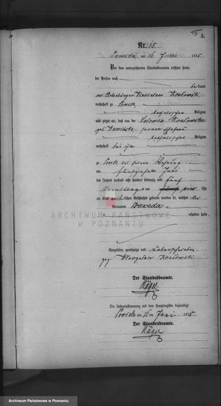 image.from.team "Urząd Stanu Cywilnego Powidz - obwód miejski (pow. gnieźnieński)"