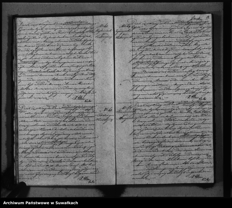 image.from.unit.number "Duplikat do zapisywania aktów urodzeń, małżeństw i zeyścia parafii Ewangelicko-augsburskiej w Wiżajnach"