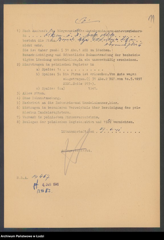 Obraz 13 z jednostki "Boruch Majer Edelsztajn – drobna sprzedaż manufaktury bawełnianej"