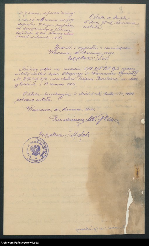 Obraz 11 z jednostki "„Środkowo-Eurpoejski Dom Ekspedycyjny Oskar Schermant i spółka”"