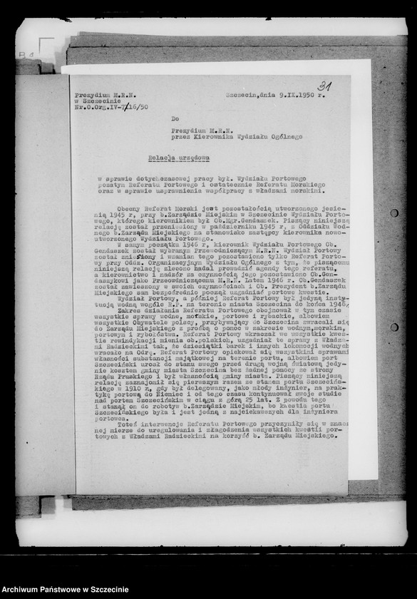 Obraz 20 z jednostki "Plany pracy i sprawozdania Referatu Morskiego"