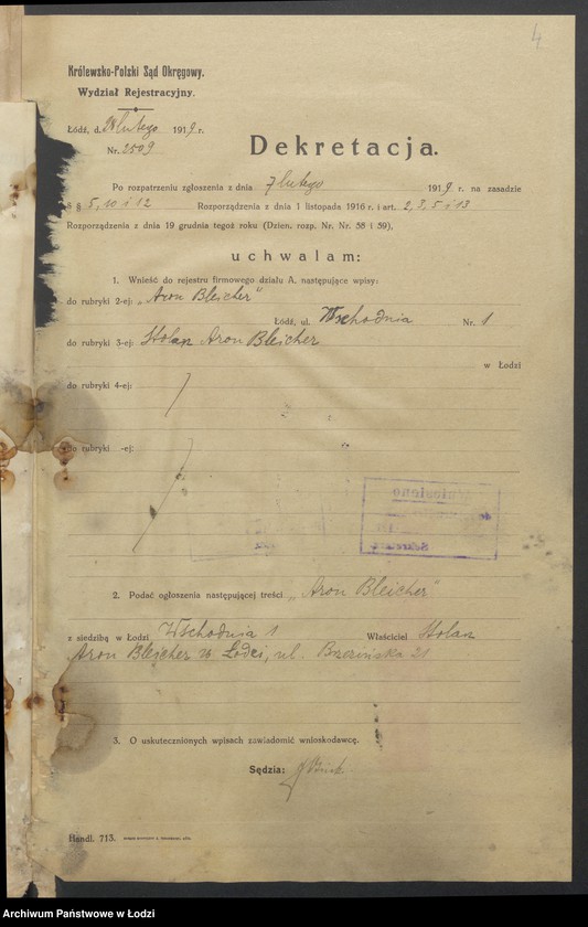 Obraz 6 z jednostki "Aron Bleicher- sprzedaż używanych mebli"