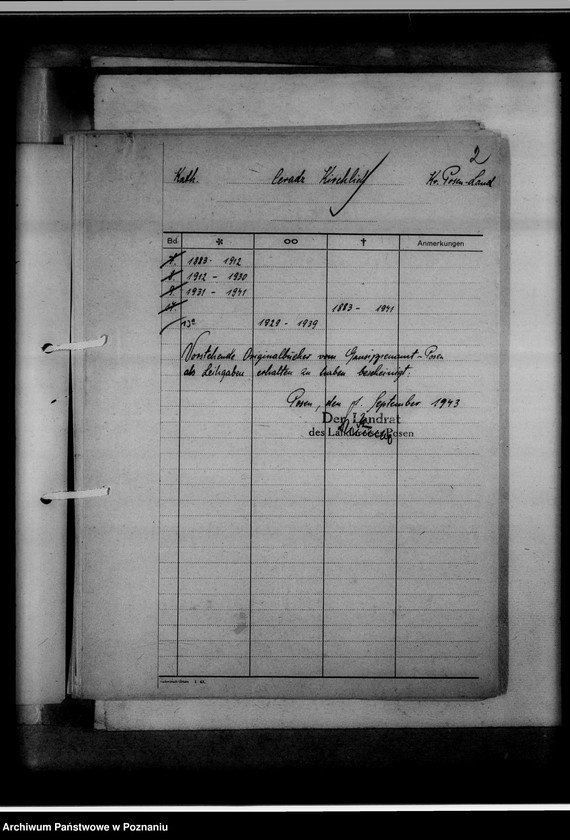 Obraz 6 z jednostki "Bücherverzeichnis, Kreissippenamt Posen-Land [powiat Poznań-wieś]"