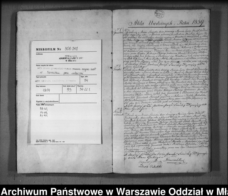 image.from.unit.number "Akta urodzeń, małżeństw i zgonów"