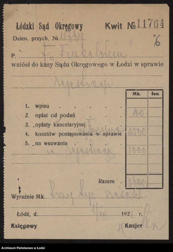 Obraz 9 z jednostki "Firma „Finkelsztein i S-ka – handel wodą sodową i owocami"