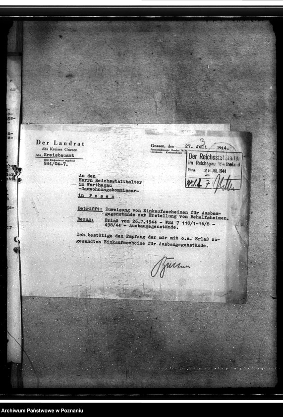 Obraz 7 z jednostki "Bau von Behelfsheimen im Kreise Gnesen (Gniezno)"