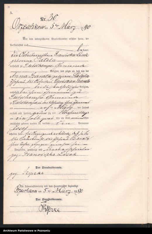 Obraz 16 z jednostki "Księga urodzeń"