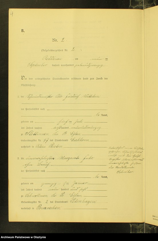 image.from.unit.number "Heiraths-Neben-Register Nr 1 - 8 [ Księga małżeństw - wtóropis ]"