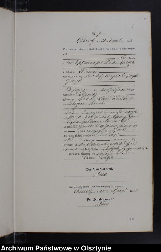 image.from.unit.number "Sterbe-Neben-Register Nr 1 - 23"